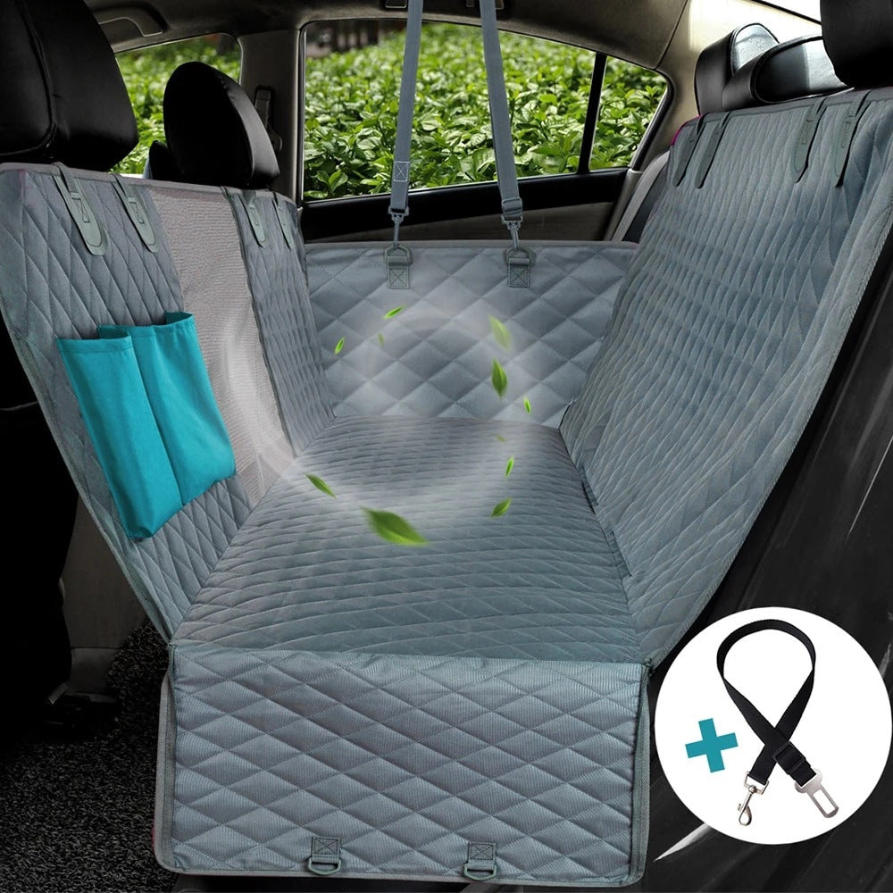 Extra Large Waterproof Dog Car Seat Cover with Safety Mesh Window