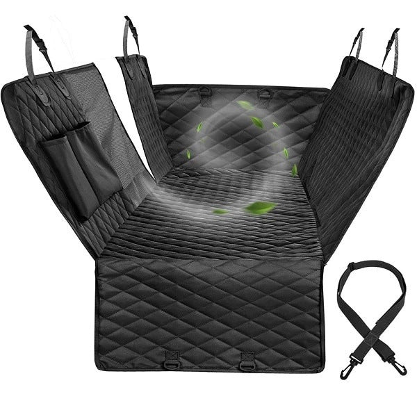 Extra Large Waterproof Dog Car Seat Cover with Safety Mesh Window