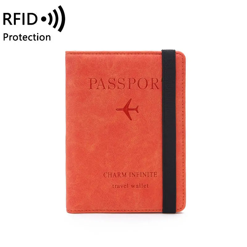 Unisex Passport Holder Orange