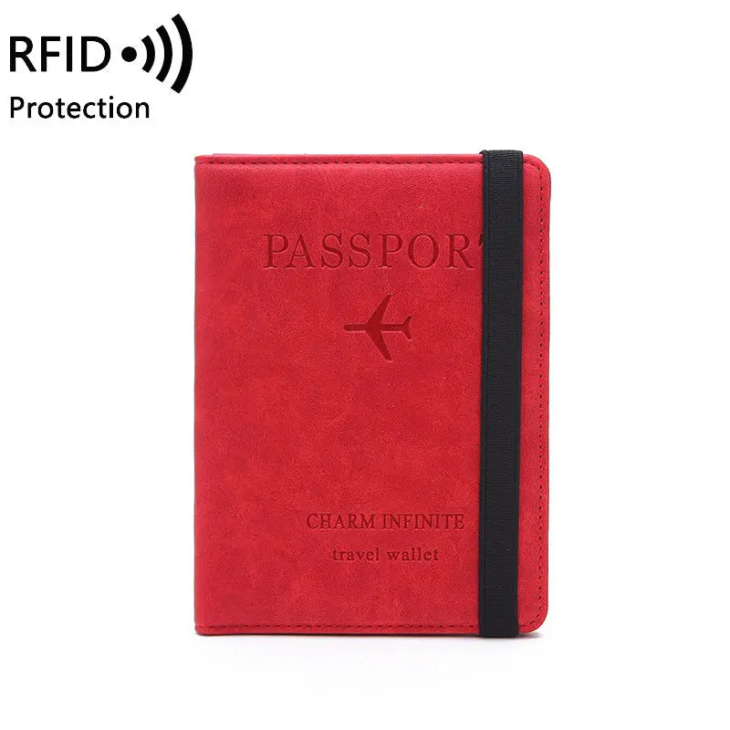 Unisex Passport Holder Red