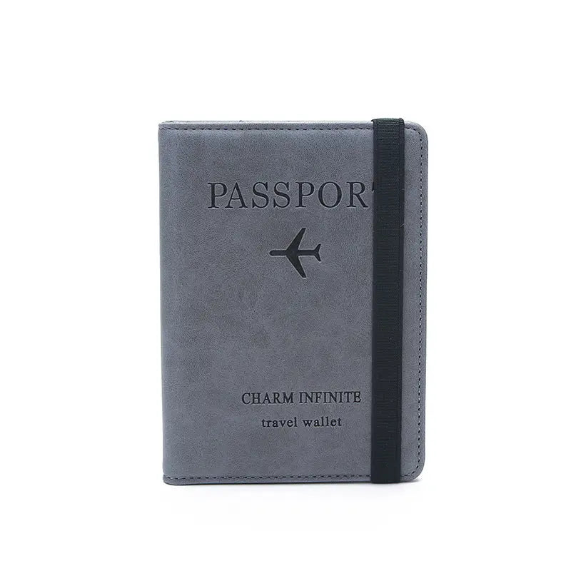 Unisex Passport Holder Grey