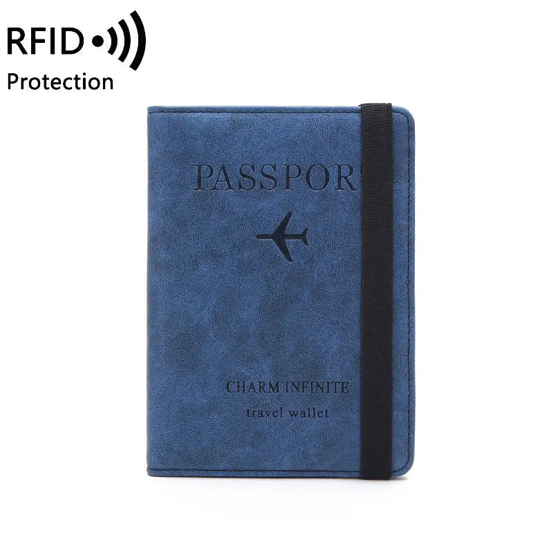 Unisex Passport Holder Blue