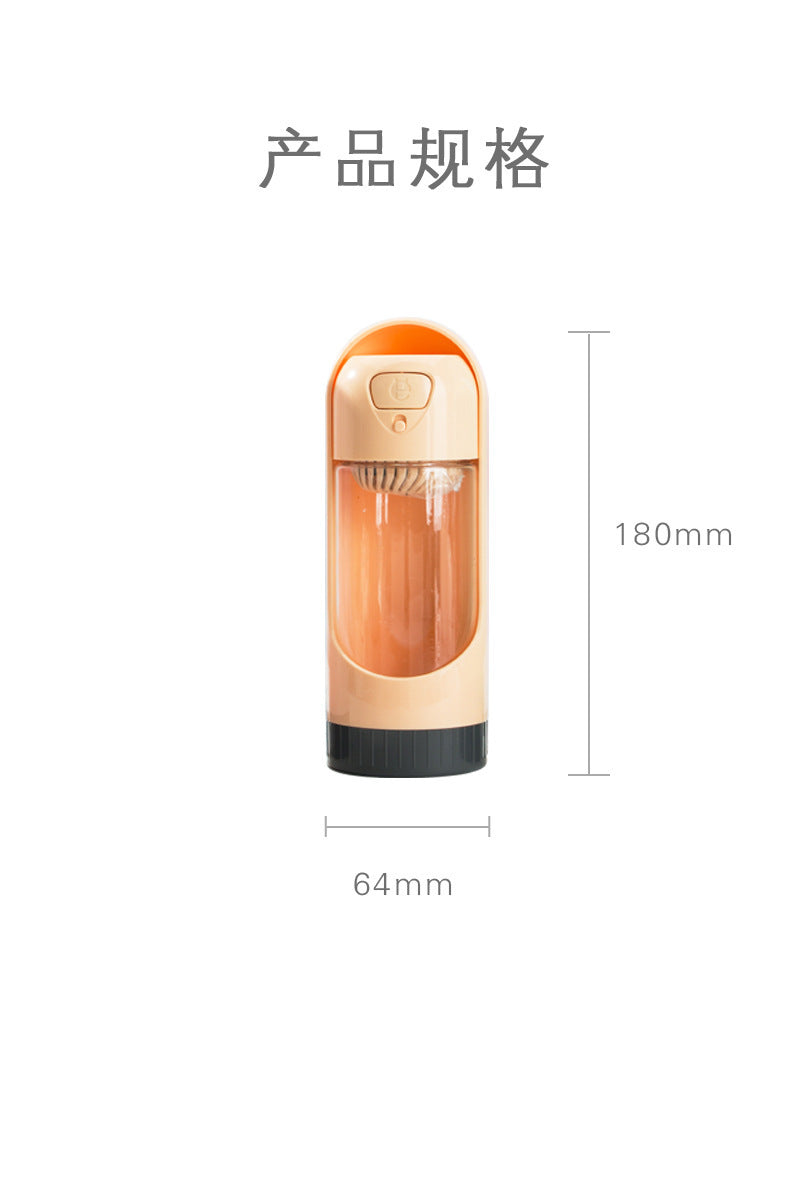 Leak Proof Pet Dog Outdoor Water Bottle With Filter & Drinking Feeder