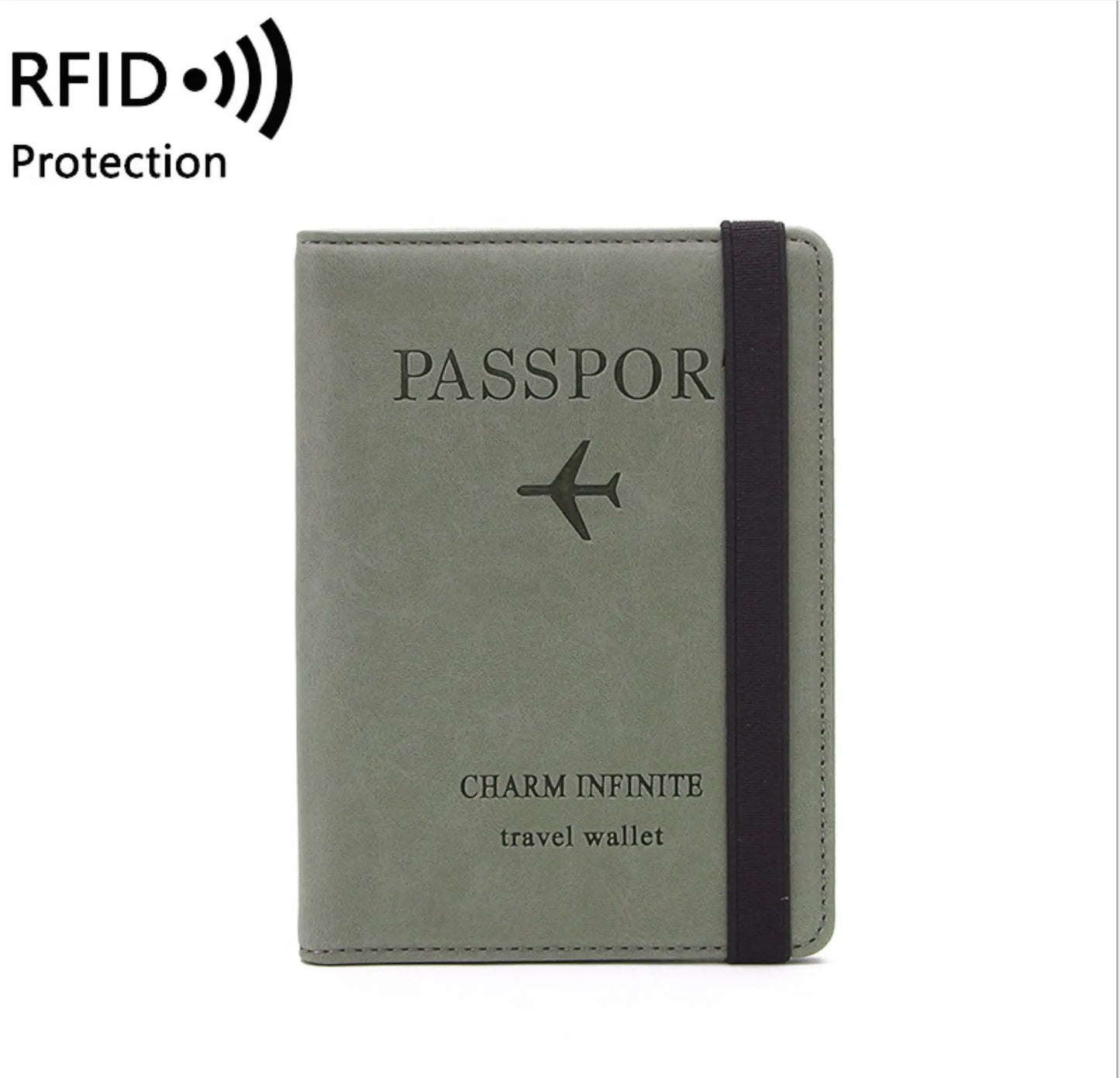 Unisex Passport Holder Green