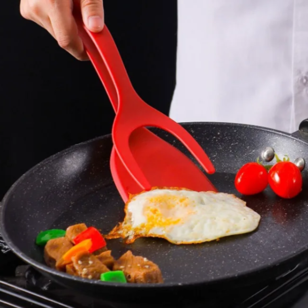 2-in-1 Spatula in use