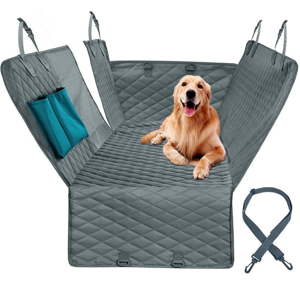 Extra Large Waterproof Dog Car Seat Cover with Safety Mesh Window