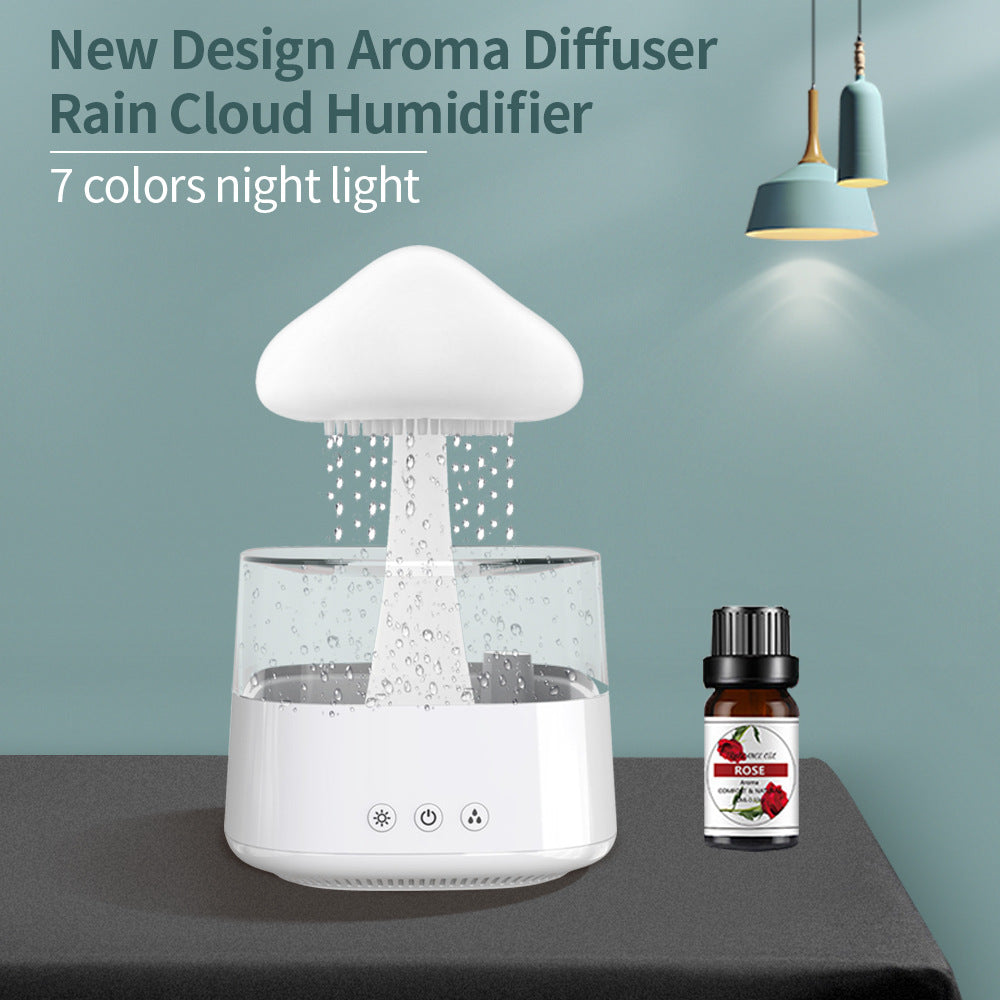 New cloud rain humidifier cloud humidifier rainy night lights colorful lights home aromatherapy machine humidifier Elysian Vibe