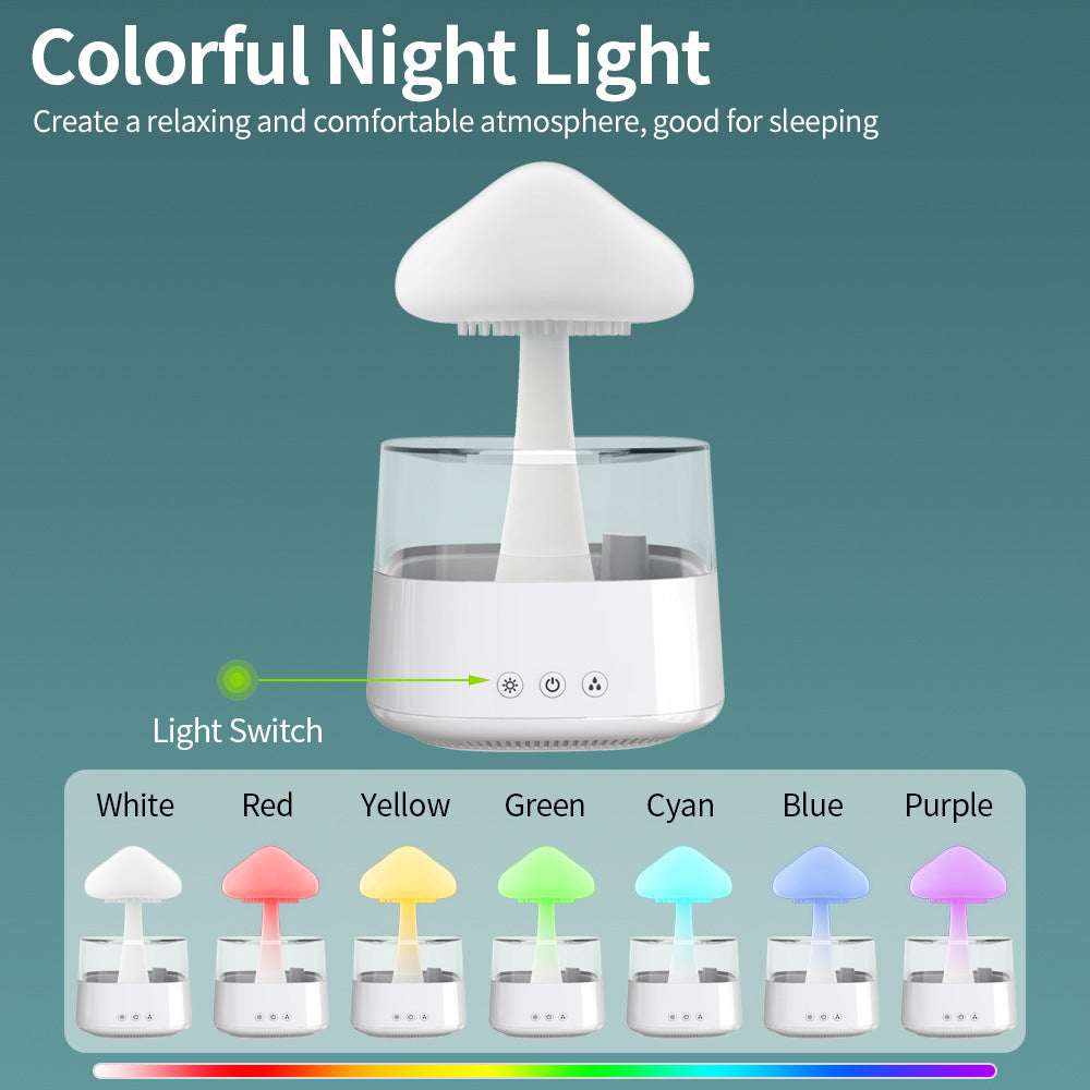 New cloud rain humidifier cloud humidifier rainy night lights colorful lights home aromatherapy machine humidifier Elysian Vibe