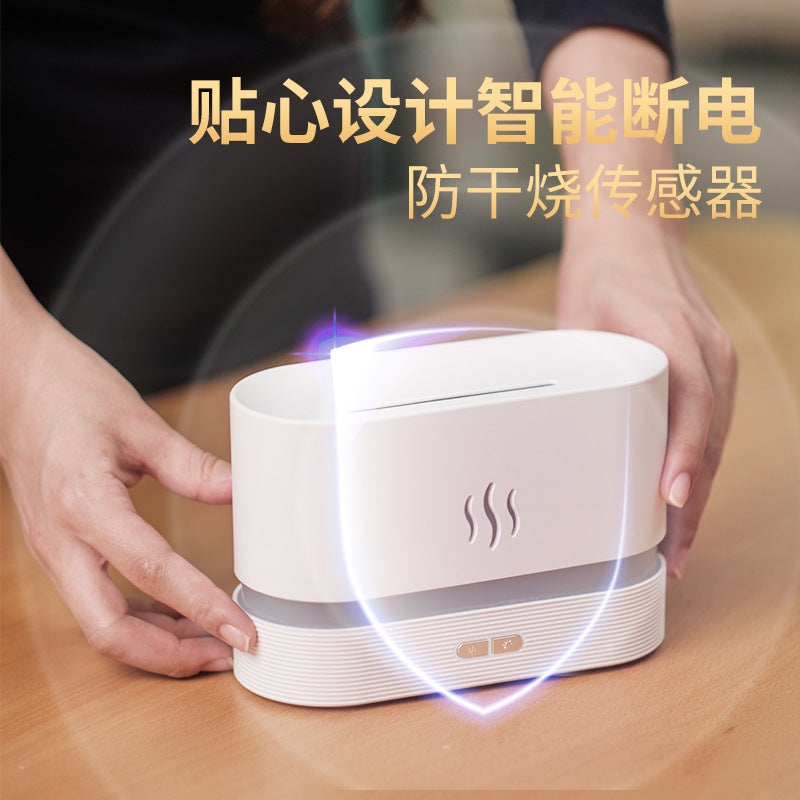 Creative simulation flame humidifier aromatherapy machine USB flame atmosphere Lamp Home Office humidification aromatherapy Elysian Vibe