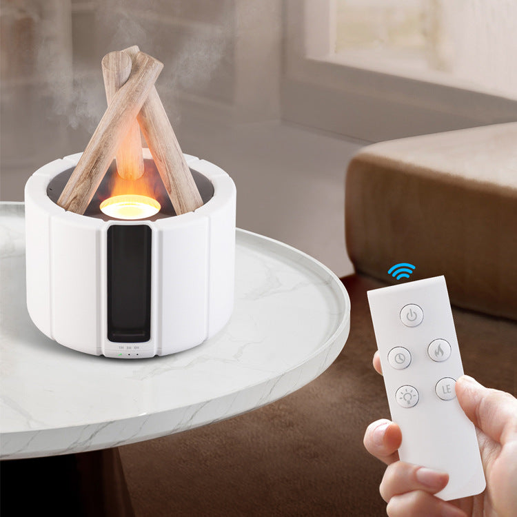 Simulation flame humidifier home campfire aromatherapy machine air humidifier essential oil diffuser aroma machine Elysian Vibe