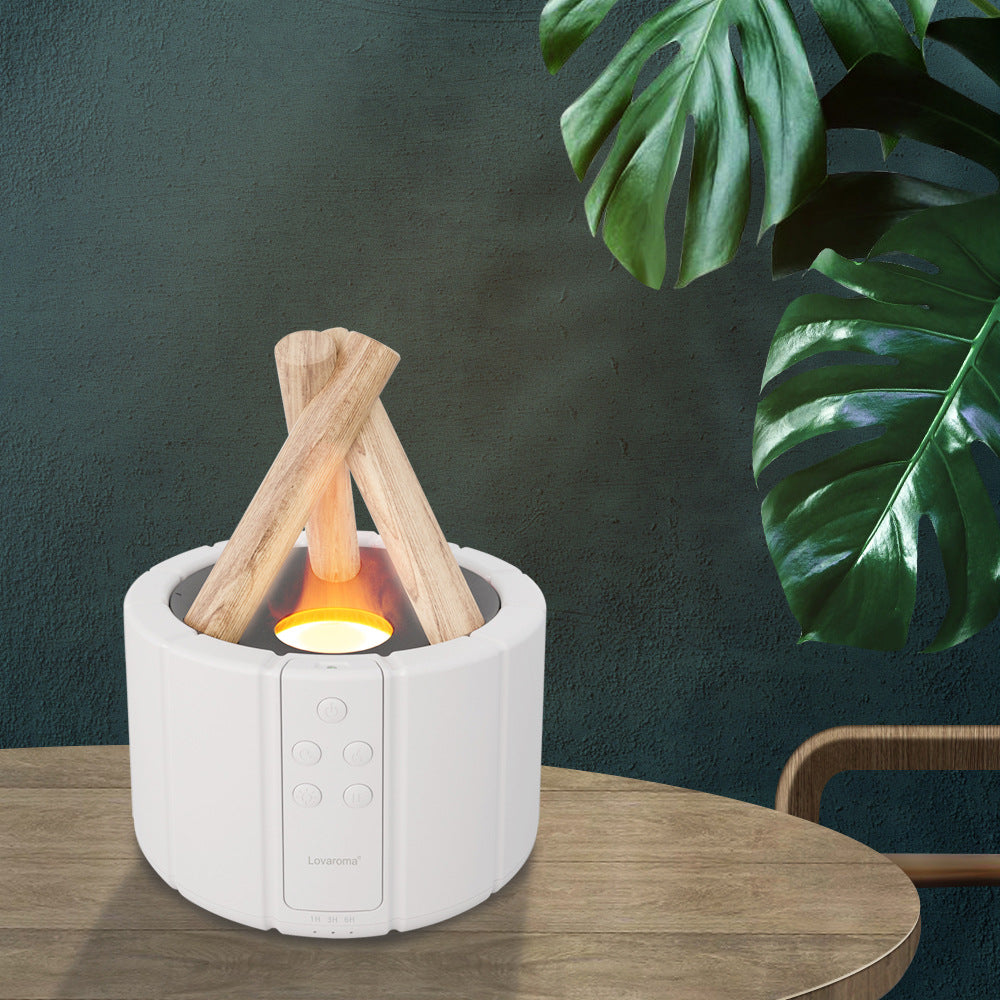 Simulation flame humidifier home campfire aromatherapy machine air humidifier essential oil diffuser aroma machine Elysian Vibe