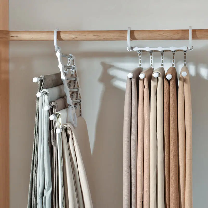 Multi-functional Pants Rack White in use