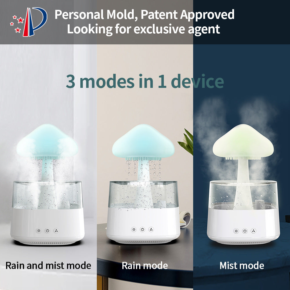 New cloud rain humidifier cloud humidifier rainy night lights colorful lights home aromatherapy machine humidifier Elysian Vibe